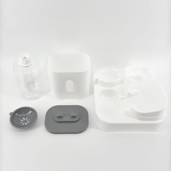 Small Cat Feeding Station with Food & Water Dispenser - Easy Clean Pet Feeder - Picture 6 of 8